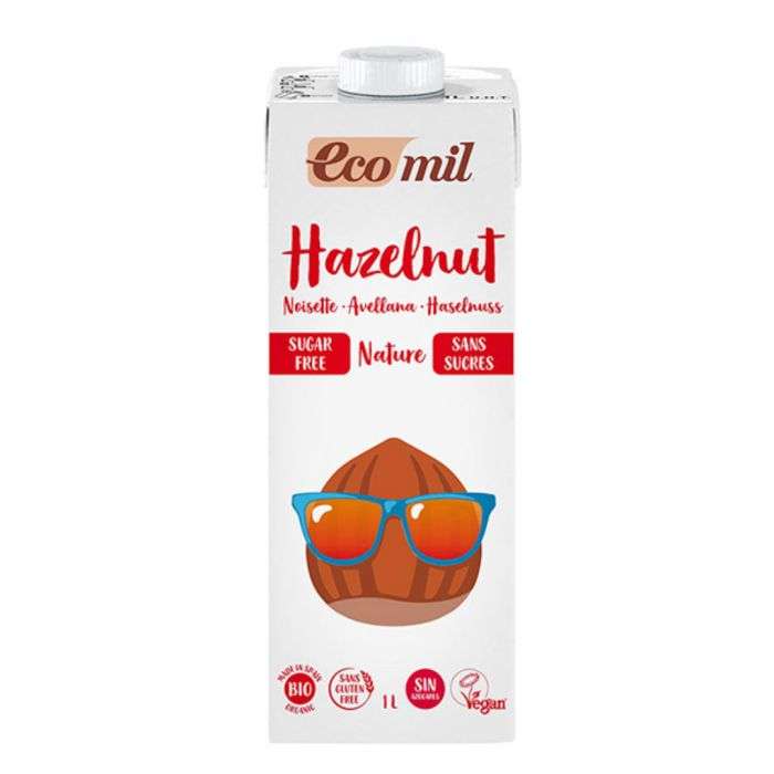 ECOMIL LAIT DE NOISETTE SANS SUCRE 1L