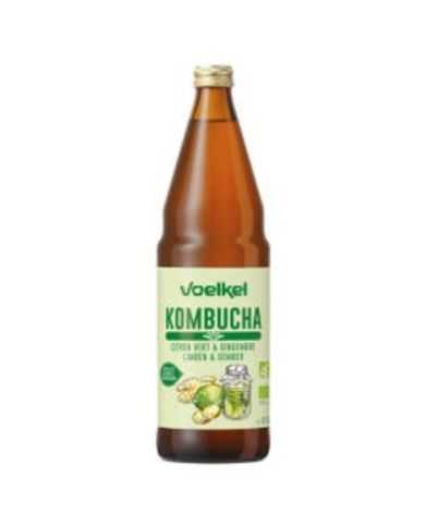 VOELKEL KOMBUCHA CITRON VERT ET GINGEMBRE 750ML