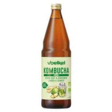 VOELKEL KOMBUCHA CITRON VERT ET GINGEMBRE 750ML