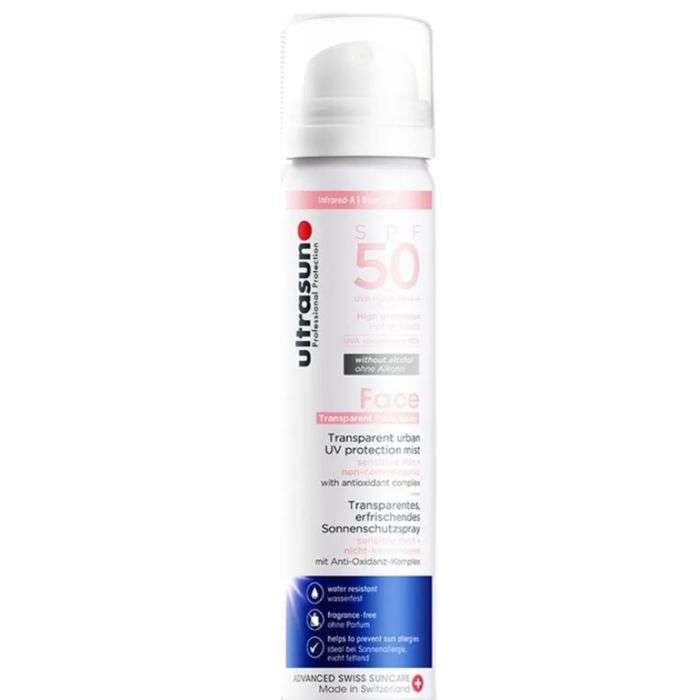 ULTRASUN VISAGE SPRAY SOLAIRE TRANSPARENT SPF 50+