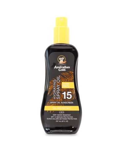 AUSTRALIAN GOLD SPF 15 SPRAY HUILE AVEC CAROTTE 237 ML
