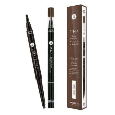 ABSOLUTE NEW YORK 2 EN 1 PERFECTEUR DE SOURCILS MARRON MIEL