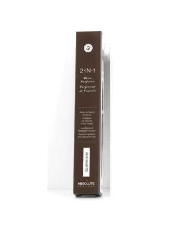 ABSOLUTE NEW YORK 2 EN 1 PERFECTEUR DE SOURCILS MARRON FONCEE