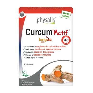 PHYSALIS CURCUM ACTIF 30 COMPRIMES