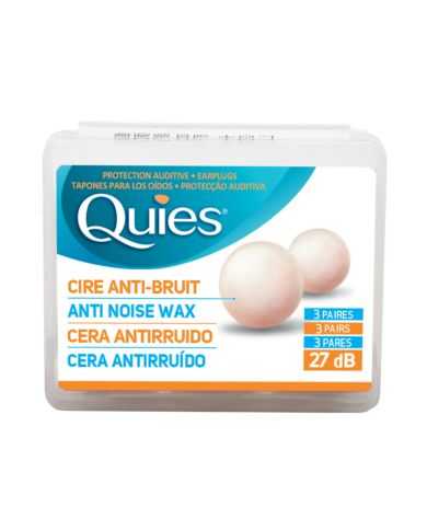 QUIES CIRE ANTI BRUIT 3 PAIRS