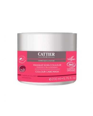 CATTIER MASQUE SOIN COULEUR EXTRAIT DE RIZ BEURRE DE BABASSU 200 ML
