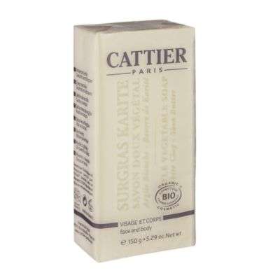 CATTIER SAVON DOUX VEGETALE SURGRAS KARITE 150 G