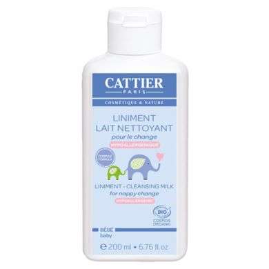 CATTIER BEBE LINIMENT LAIT NETTOYANT POUR LE CHANGE 200 ML