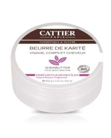 CATTIER BEURRE DE KARITE PARFUM FLEUR DES ILES 100G