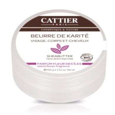 CATTIER BEURRE DE KARITE PARFUM FLEUR DES ILES 100G