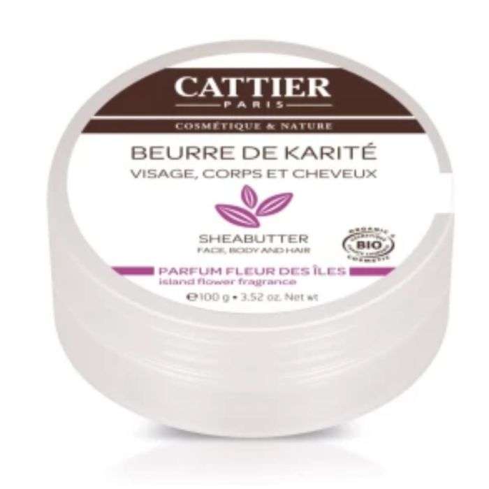 CATTIER BEURRE DE KARITE PARFUM FLEUR DES ILES 100G