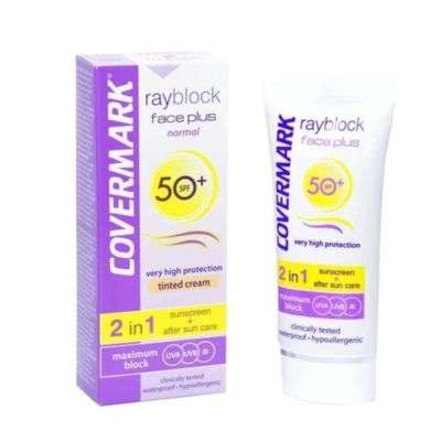 COVERMARK RAYBLOCK FACE PLUS PEAU NORMAL SPF 50 +TEINTE BEIGE CLAIR 50 ML