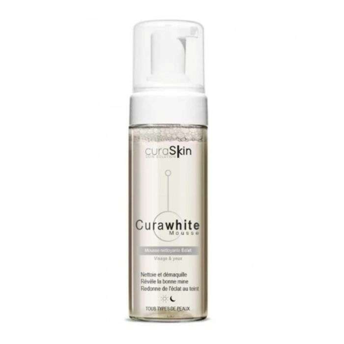 CURASKIN CURA WHITE MOUSSE NETTOYANTE ECLAT 150ML