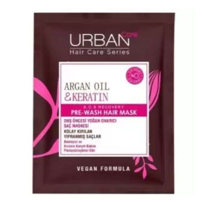 URBAN CARE MASQUE NOURRISSANT AVANT LAVAGE ARGANE ET KERATINE 50 ML