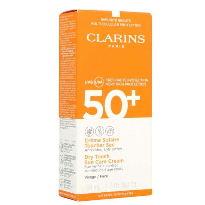 CLARINS CREME SOLAIRE TOUCHER SEC 50 ML SPF 50+