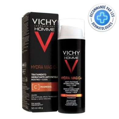 VICHYHOMME HYDRA MAG C + SOIN HYDRATANT ANTI FATIGUE VISAGE + YEUX 50ML