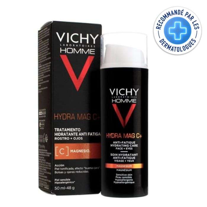 VICHYHOMME HYDRA MAG C + SOIN HYDRATANT ANTI FATIGUE VISAGE + YEUX 50ML