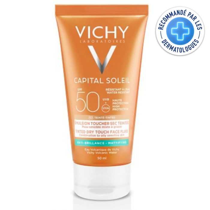VICHY CAPITAL SOLEIL BB CREME ANTI-BRILLANCE TEINTEE TOUCHER SEC 50 ML