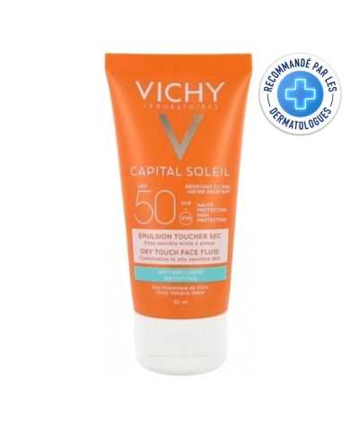 VICHY CAPITAL SOLEIL EMULSION PROTECTRICEANTI BRILLANCE PEAU MIXTE A GRASSE50 ML SPF 50 