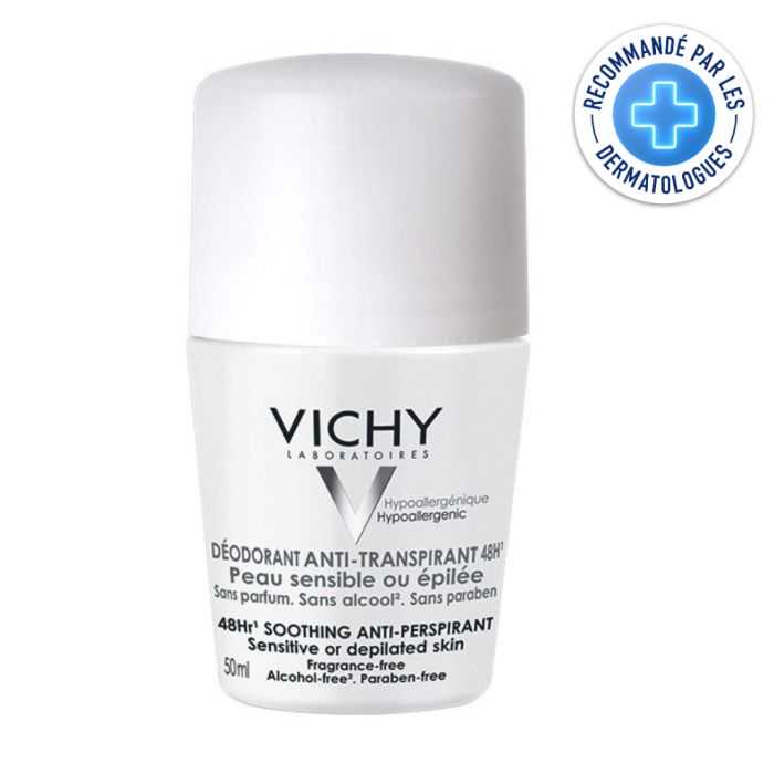 VICHY Déodorant ANTI-TRANSPIRANT 48h - Bille Peau sensible ou épilée