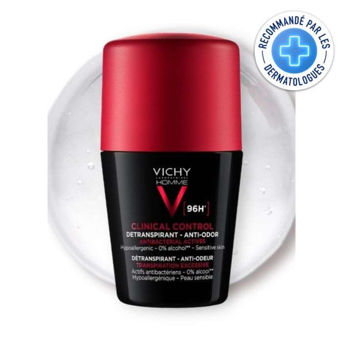 VICHY HOMME CLINICAL CONTROL DETRANSPIRANT 96 H