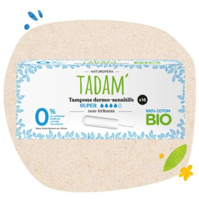 TADAM TAMPONS DERMO SENSITIFS NORMAL NON IRRITANTS 16