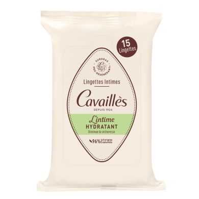 ROGE CAVAILLES LINGETTES INTIME SPECIAL SECHRESSE 15 UNITES