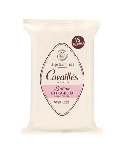 ROGE CAVAILLES LINGETTES INTIME EXTRA DOUX 15 UNITES