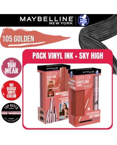 MAYBELLINE SUPERSTAY VINYL INK + MASCARA SKY HIGH