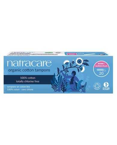 NATRACARE TAMPONS COTON SUPER PLUS 20