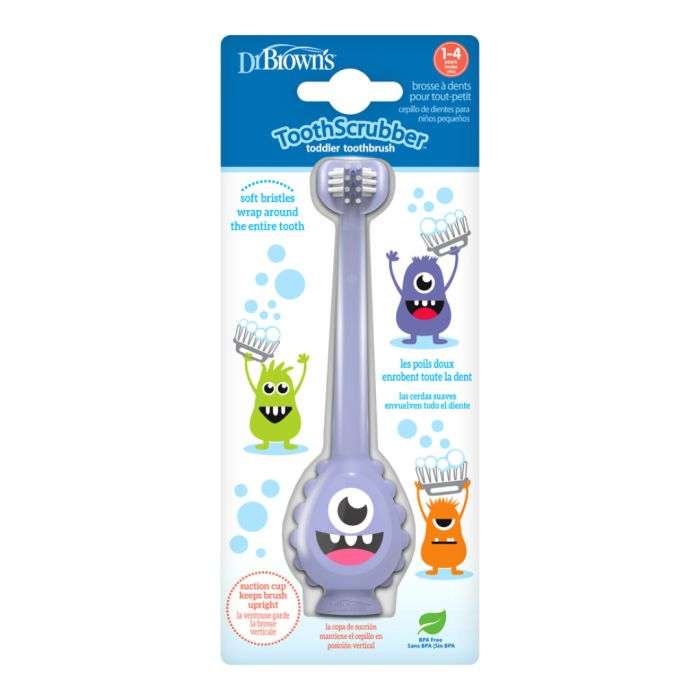 DR BROWNS BROSSE A DENTS BEBE 1-3 ANS MONSTRE VIOLLET