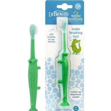 DR BROWNS BROSSE A DENTS BEBE 1-4 ANS CROCODILE