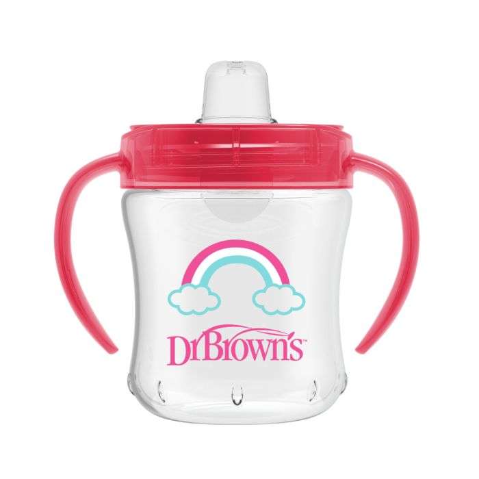 DR BROWNS GOBLET TRANSITION AVEC POIGNEES 6 MOIS + 180 ML