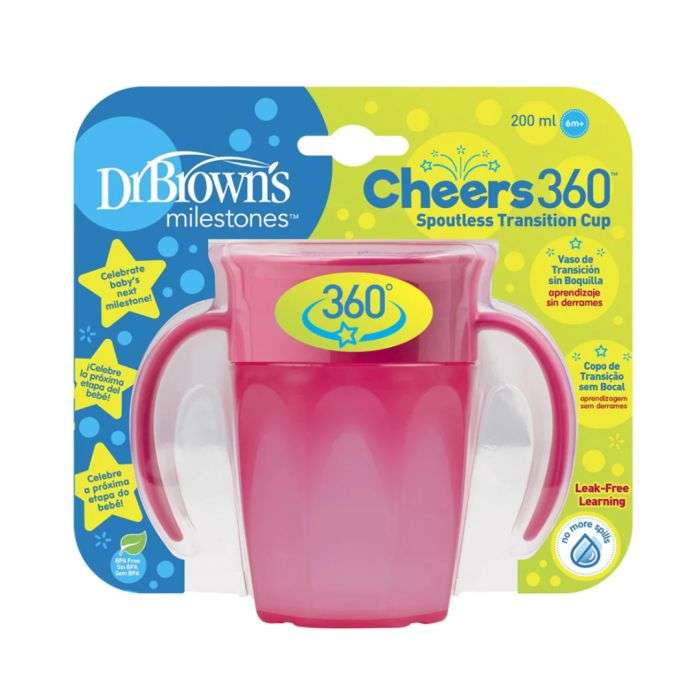 DR BROWNS GOBLET CHEERS 360 AVEC POIGNEES 200 ML 6M+