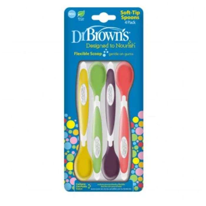 DR BROWNS CUILLERE A POINTE SOUPLE PACK DE 4