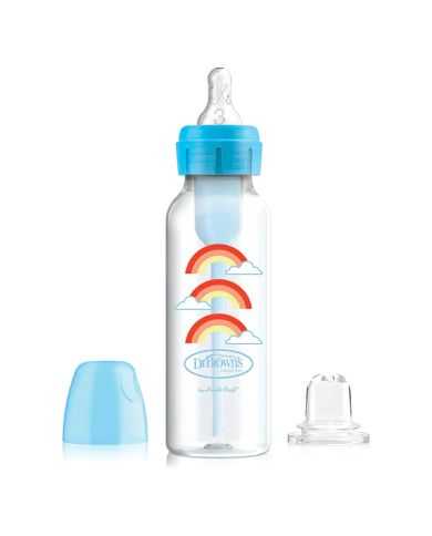 DR BROWNS BIBERON ANTI COLIC OPTION +250 ML COL ETROIT SIPPY + TETINE L3 6 MOIS+