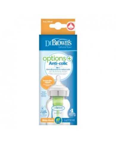 DR BROWN'S BIBERON OPTIONS+  ANTI COLIC COL LARGE 150ML 0 M+