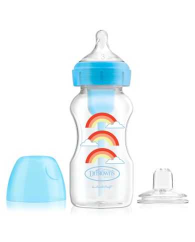 DR BROWN'S BIBERON OPTIONS+ ANTI COLIC COL LARGE SIPPY 270ML TETINE A BEC 6 MOIS+