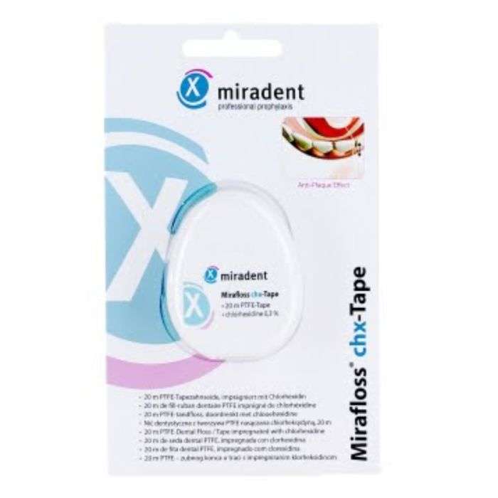MIRADENT MIRAFLOSS CHX FILS DENTAIRE 20 M