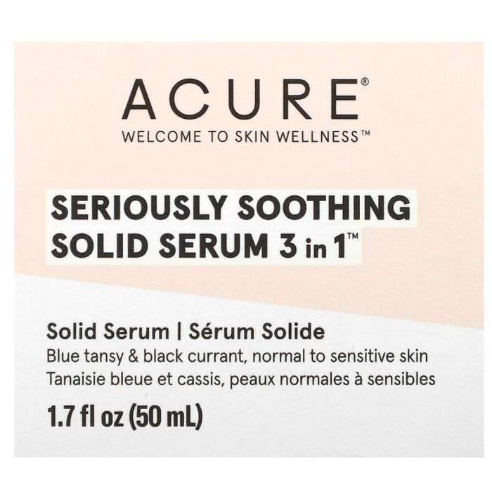 ACURE SERIOUSLY SOOTHING SERUM SOLIDE 3 EN 1 50 ML