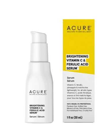 ACURE SERUM ECLAT A LA VITAMINE C ET L'ACIDE FERULIQUE 30 ML