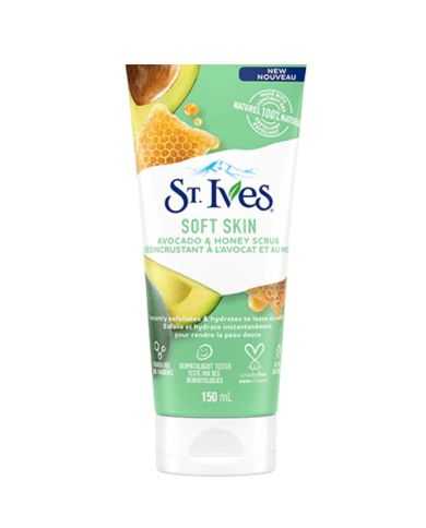 ST IVES GOMMAGE PEAU DOUCE A L'AVOCAT ET MIEL 170G