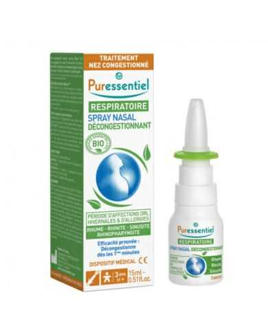 PURESSENTIEL RESPIRATOIRE SPRAY NASAL DECONGESTIONNANT 15 ML