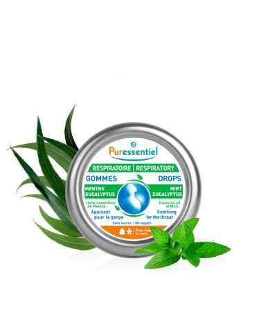PURESSENTIEL GOMMES RESPIRATOIRE MENTHE EUCALYPTUS