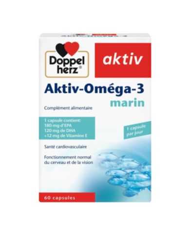 DOPPELHERZ AKTIV OMEGA 3 MARIN 60 CAPSULES