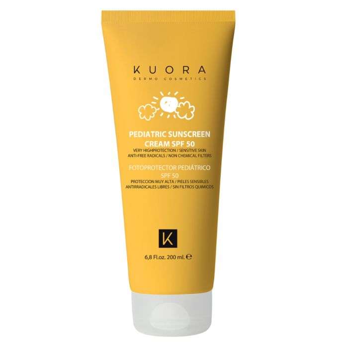 KUORA ECRAN SOLAIRE PEDIATRIQUE SPF 50+ SANS FILTRES CHIMIQUES 200 ML