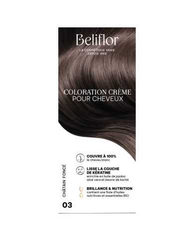 BELIFLOR COLORATION CHEVEUX 03 CHATAIN FONCE 135 ML