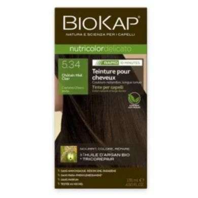 BIOKAP NUTRICOLOR DELICATO RAPID 5.34 CHATAIN MIEL CLAIR