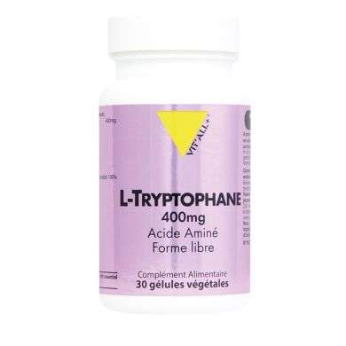 VIT ALL+ L TRYPTOPHANE 400 MG 30 GELULES VEGETALES