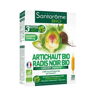 SANTAROME BIO ARTICHAUT BIO RADI NOIR BIO 20 AMPOULES